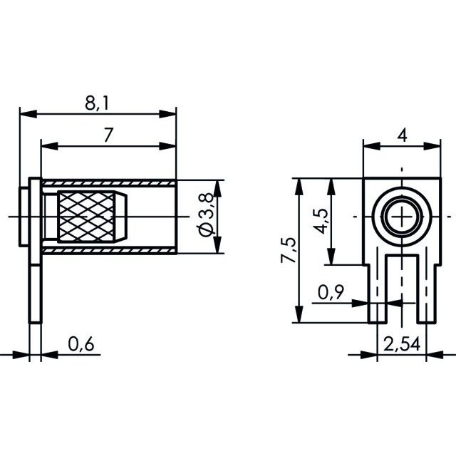 Telegärtner - Koax-Steckverbinder Kabelwinkelanschluß LPT AU 100021307 RG174/U,188A/U,316/U − 5 Stück