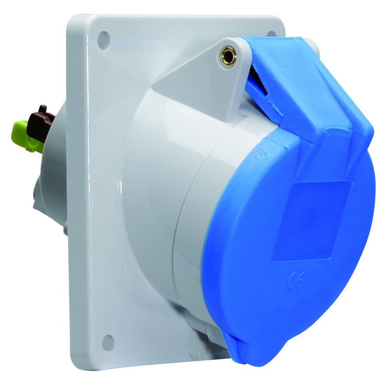 Bals Elektrotech - CEE-Anbausteckdose (IEC 60309) Anbausteckdose geneigt 32A 12789 3p 230V 6h IP44
