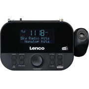 LENCO - Radio DAB+ Uhrenradio CR-615BK sw m.Projektion