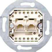Gira - Einsatz/Abdeckung für Kommunikationstechnik UAE/TAE-Steckdosen-Einsatz 019000 8 8 2-fach