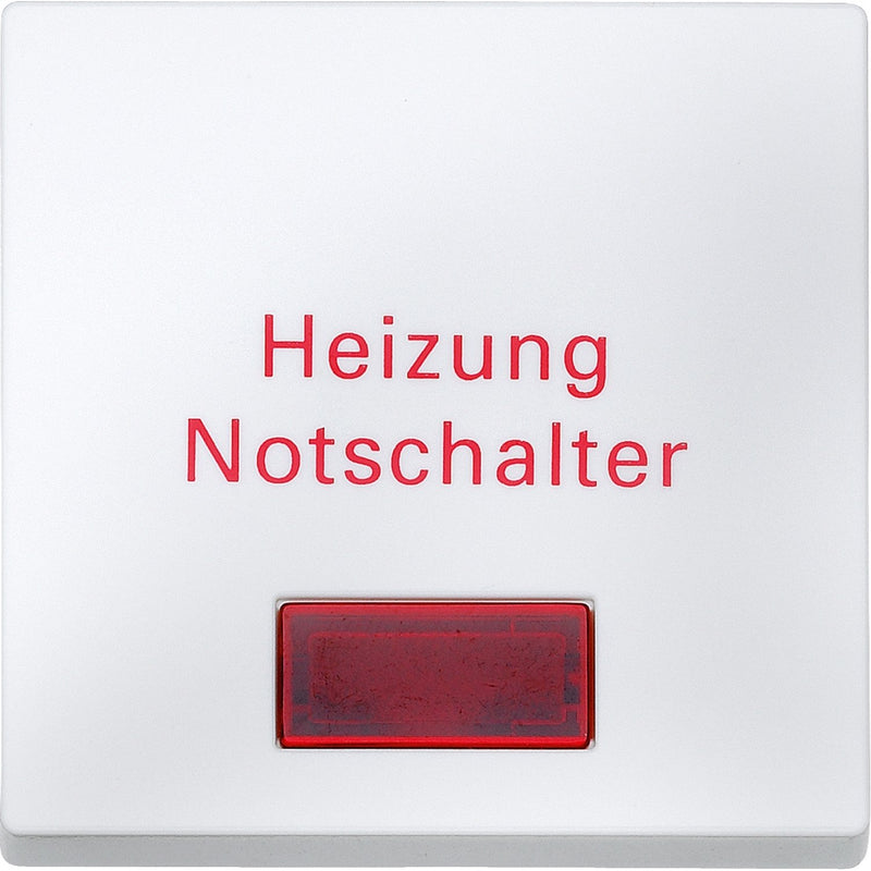 Merten - Abdeckung/Bedienelement für Installationsschalterprogramme Wippe pws 433919 für Heiz-Notschalter