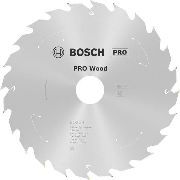 Bosch - Kreissägeblatt PRO Wood cordless 2608837708 Kreissägeblatt 190 x