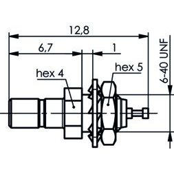 Telegärtner - Koax-Steckverbinder SSMB-Einbaustecker AU 100024914 Einbau von vorne − 5 Stück