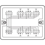 WAGO - Kompaktverteiler für steckbare Gebäudeinstallation Verteilerbox 899-681/104-000 230 V