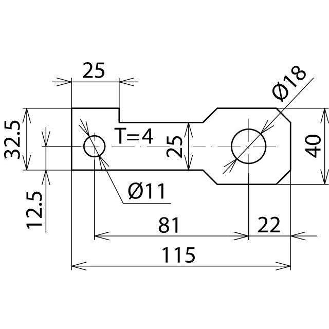 DEHN - Zubehör/Ersatzteile für Überspannungsschutz Informations-/MSR-Technik Anschlussbügel AB EXFS IF3 G 18 D=18mm f.M16