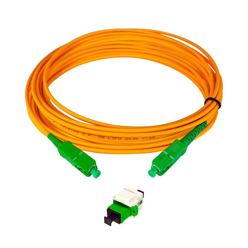 Televes - Modularer Steckverbinder SC/APC Buchse Keys+Patchk OKM-S25 LSFH Dca 25m