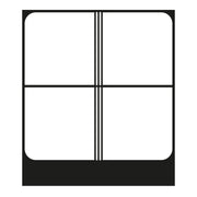 Jung - Abdeckung/Bedienelement für Installationsschalterprogramme Tastensatz 4-fach ws CD 404 TSA komplett − 1 Stück