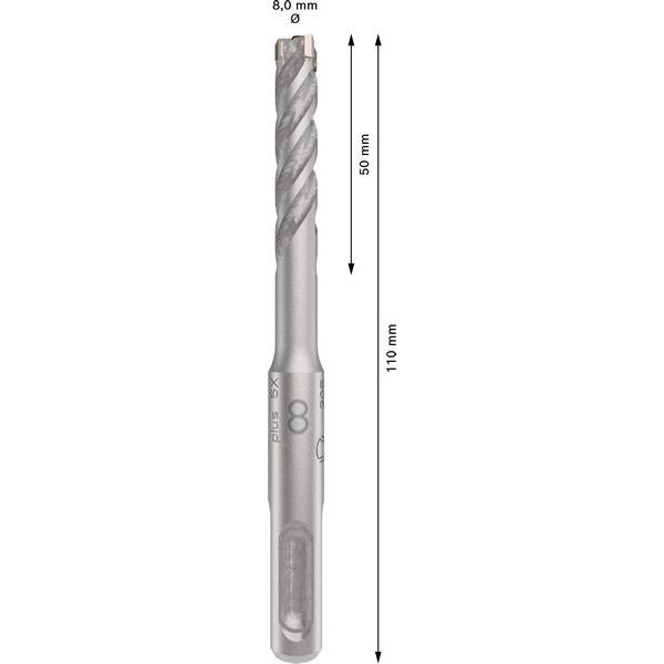 Bosch - Bohrer PRO SDS plus-5X 2608833788 Hammerbohrer 8 x 50