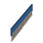 Phoenix Contact - Querverbinder/Brücker für Reihenklemme Steckbrücke FBS 20-4 BU 20-polig, blau − 10 Stück