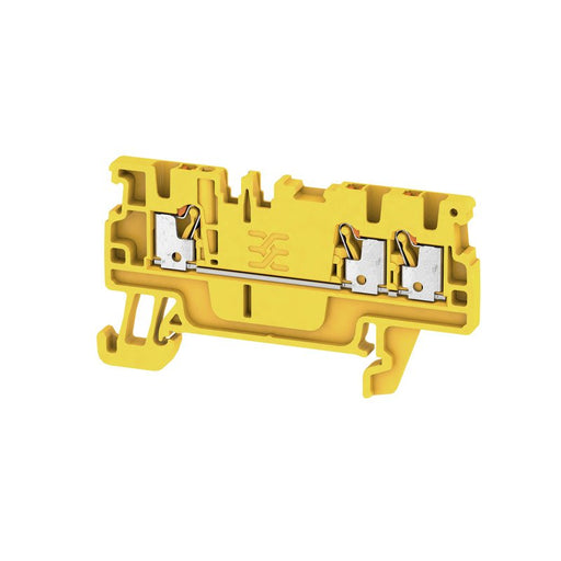 Weidmüller - Durchgangs-Reihenklemme Klemme A3C 1.5 YL PUSH IN, 1.5 mm² − 50 Stück