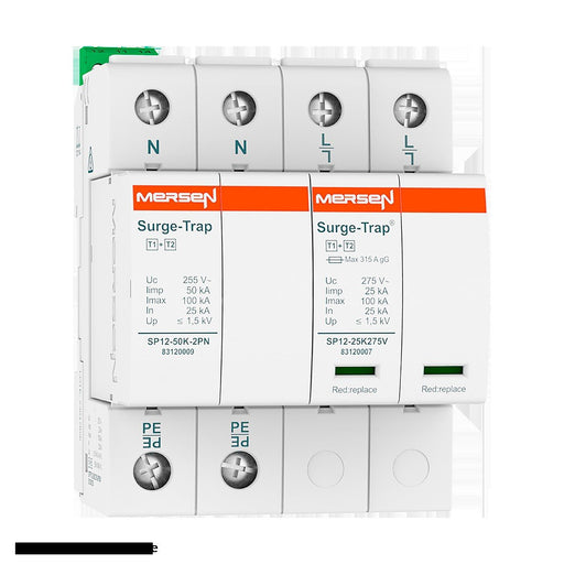 Mersen - Blitzstromableiter für Energietechnik Überspannungsableiter STPT12-25K275V-2PG Typ1+2 25kA Uc275V