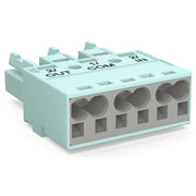WAGO - Steckverbinder für steckbare Gebäudeinstallation Buchse 770-1243/076-000 3-pol. 4mm² Kod. B − 100 Stück