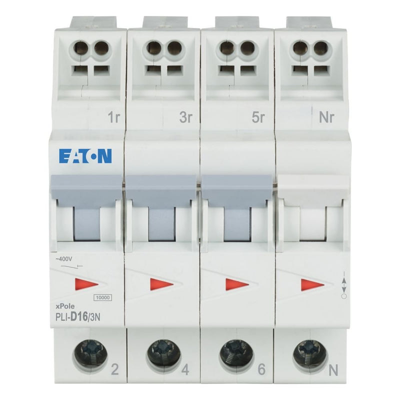 Eaton - Leitungsschutzschalter PLI-D16/3N D 16A, 3p+N Steckkl
