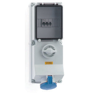 Bals Elektrotech - CEE-Steckdose abschaltbar, abgesichert (IEC 60309) Wandsteckdose abschaltbar 17532 verriegelt abgesich