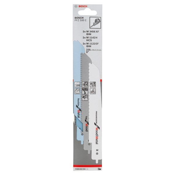 Bosch - Sägeblatt Sortiment Stichsägeblatt-Set für 2608656934 Bosch-Multisäge PFZ