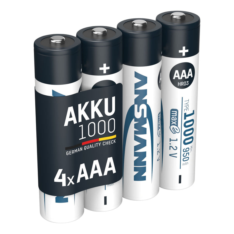 Ansmann - Akku Micro 5030882 VE4 Bli NiMH AAA 1000mAh