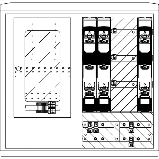 Elsta Mosdorfer - Zähler-Komplettschrank Wandlerschrank Freiluft WS824.W1.N2111 WS A850-2 W1 400A