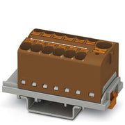Phoenix Contact - Durchgangs-Reihenklemme Verteilerblock PTFIX10/12X4-NS35BN − 8 Stück