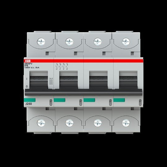ABB Stotz S&J - Leitungsschutzschalter Strangsicherung S804PV-SP8 500V DC, 8A, 4-polig