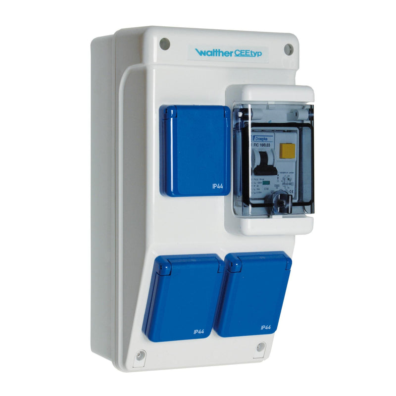 Walther Werke - CEE-Steckdosen-Kombination (IEC 60309) Steckdosekombination 6580005 Kunststoff, 16A