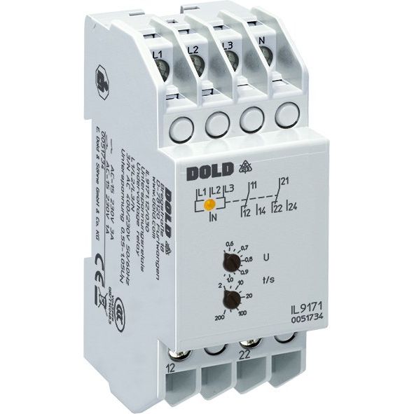 Dold&Söhne - Spannungsüberwachungsgerät Unterspannungsrelais IL917112001 #0051587 3AC400V 0,55-1,05UN