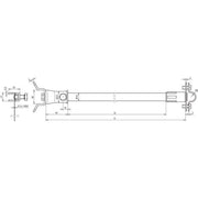 DEHN - Distanzhalter für Blitzschutz Distanzhalter f.Rd 16mm DIDH16530SB50.300V2A L515 m.Bef. D90-300