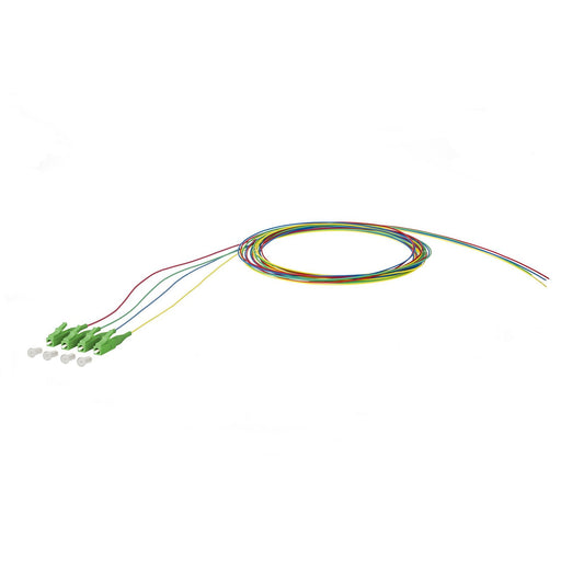 Metz Connect - LWL-Pigtail OpDAT Pigtail LC-APC 150Q1JA0020E4 2m OS2 B2 4farbig − 4 Stück