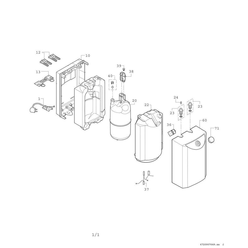 Bosch Thermotechnik - Warmwasserspeicher elektrisch Kleinspeicher TR3500TO 5 T 5L Untertisch