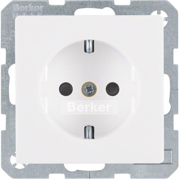 Berker - Steckdose SCHUKO-Steckdose 41236089 polarweiss samt