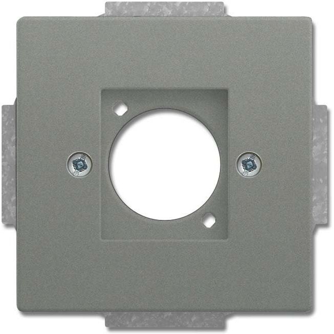 Busch-Jaeger - Einsatz/Abdeckung für Kommunikationstechnik XLR-Zentralscheibe 2553-803 graumetallic