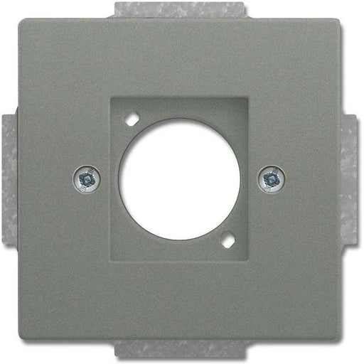 Busch-Jaeger - Einsatz/Abdeckung für Kommunikationstechnik XLR-Zentralscheibe 2553-803 graumetallic