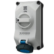 Mennekes - CEE-Steckdose abschaltbar, abgesichert (IEC 60309) Wandsteckdose 5602409H DUO 16A4P9h 230V