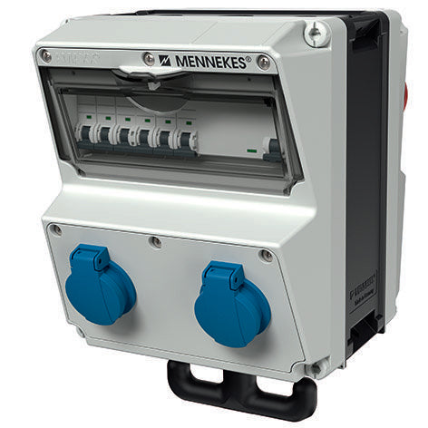 Mennekes - CEE-Steckdosen-Kombination (IEC 60309) Steckdosen-Kombination 970001 AMAXX abhängbar − 1 Stück