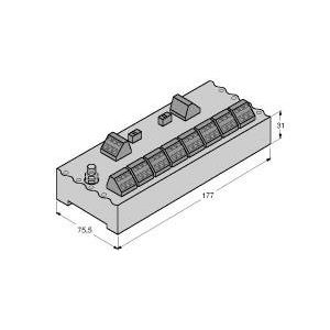 Turck - Passiver Sensor-/Aktor-Verteiler (mit Leitung) Verteilerbaustein JRBS-40-8C/EX  − 1 Stück
