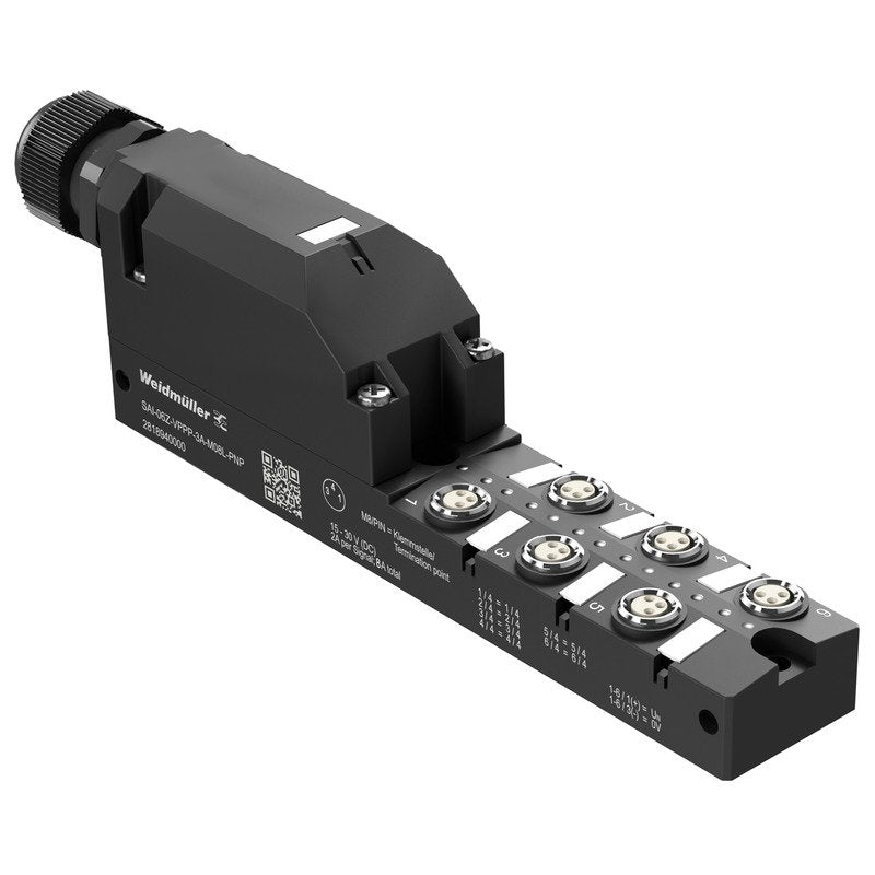 Weidmüller - Passiver Sensor-/Aktor-Verteiler (ohne Leitung) Sensor-/Aktor-Verteiler SAI06ZVPPP3AM08LPNP Komplett-Modul