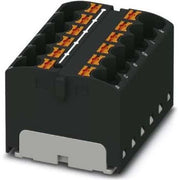 Phoenix Contact - Durchgangs-Reihenklemme Verteilerblock PTFIX 12X4 BK 32A, 0,2-6qmm, sw − 8 Stück