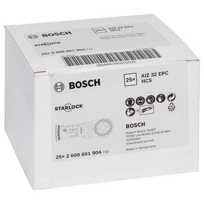 Bosch - Blatt für Oszillierer HCS Tauchsägeblatt AIZ 32 2608661904 EPC Wood, 50 x 32 mm