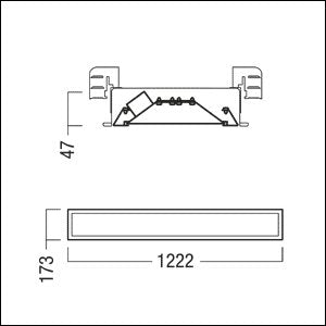 Zumtobel Group - Decken-/Wandleuchte Refurbishment Kit LE FE 2/54 #42951655 840