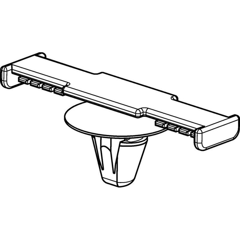 HellermannTyton - Befestigungssockel und -element für Kabelbinder Befestigungsclip 102-69089(1000) 39x2.5 mm − 1000 Stück