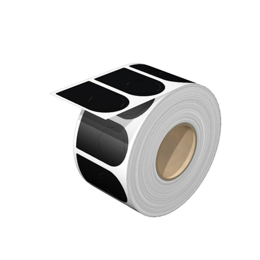 Weidmüller - Kennzeichnungsmaterial Gerätemarkierer, Etikett SM27/18-22MMSWVPE100 27x18-22mm schwarz − 100 Stück