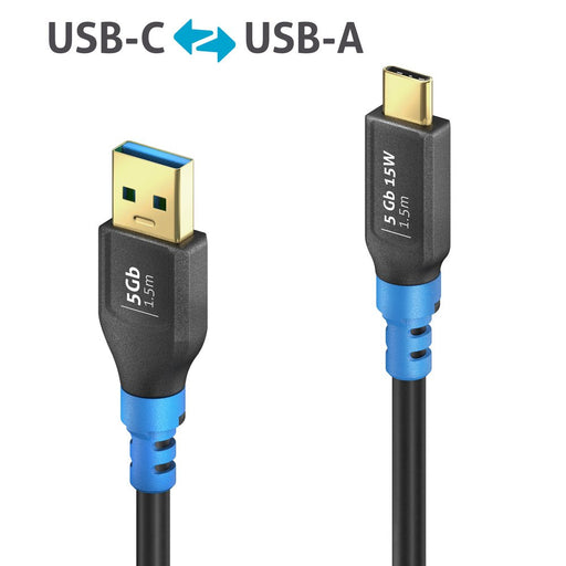 PureLink - PC-Kabel USB-C>A Kabel 1,5m FI-U320-015 FlexInstall