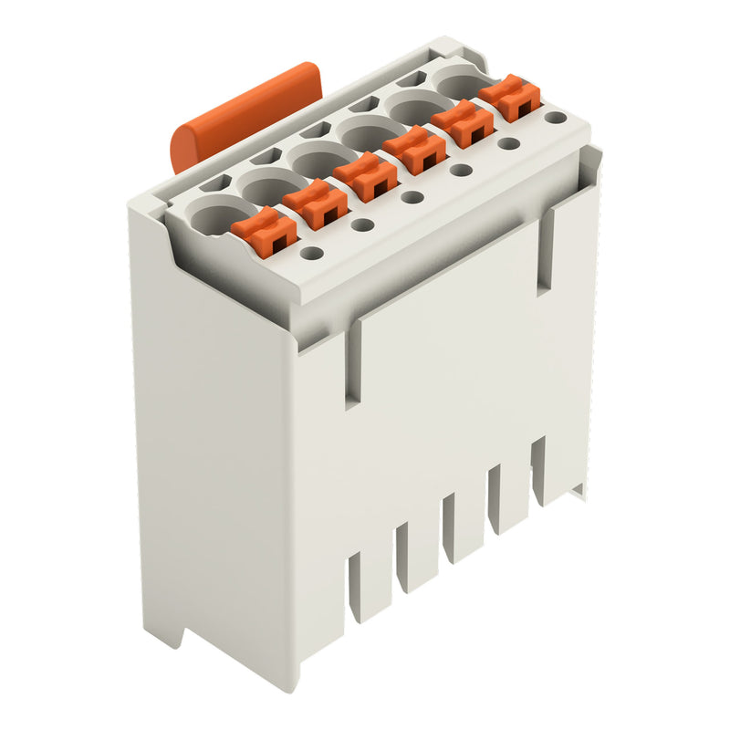 WAGO - Ein- und mehrpolige Klemmenleiste 1-Leiter-Stiftleiste 2091-1526/002-000 CAGECLAMP,1,5mm²,lgr − 100 Stück