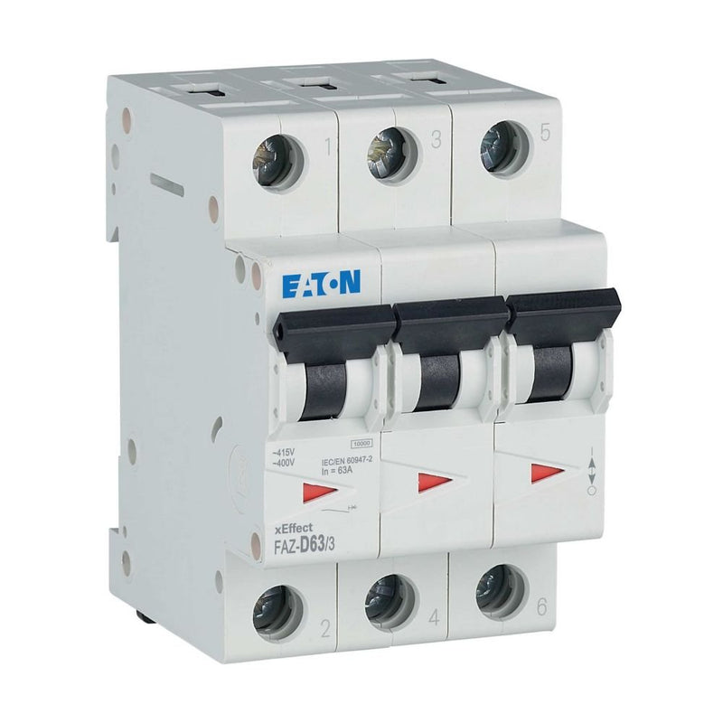 Eaton - Leitungsschutzschalter 3p. FAZ-D63/3 63A Charakt.: D
