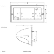 EVN Lichttechnik - Decken-/Wandleuchte LED-Wandanbauleuchte si WLRR1101402 10W,230V,3.000K,IP54