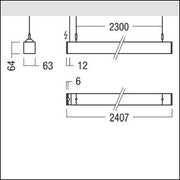 Zumtobel Group - Pendelleuchte LED - Pendelleuchte LINCOR DI  #42950873 840, silber