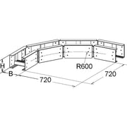 Niedax - Bogen für Kabelleiter GFK-Bogen ULLBG 150.300 150x300mm