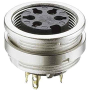 Lumberg Connect - Rundsteckverbinder, Einbau (PCB) Einbaukupplung f.Frontmont KFV50 5pol