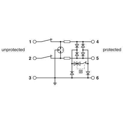 Phoenix Contact - Überspannungsableiter für Informations-/MSR-Technik Überspannungsschutzgerät 2906732 − 1 Stück