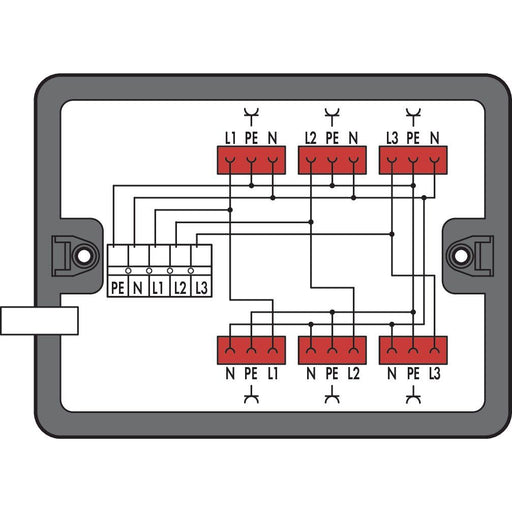 WAGO - Kompaktverteiler für steckbare Gebäudeinstallation Verteilerbox 899-631/339-000 400 V/230 V