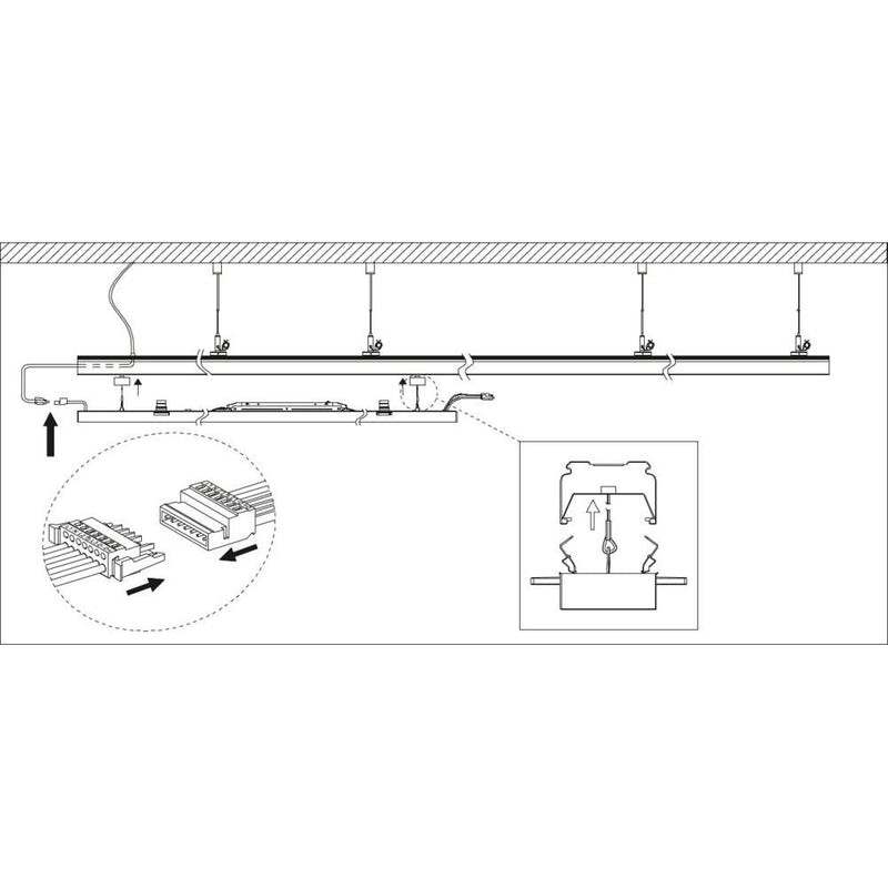 Ledvance - Geräteträger für Lichtbandsystem LED-Universallichtträger TRU.UNI.P75840VWOPD. 840, DALI